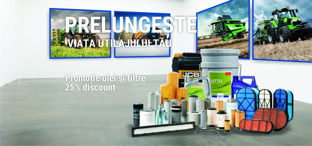 Promotie ulei & filtre Deutz Fahr, JCB, Ambra